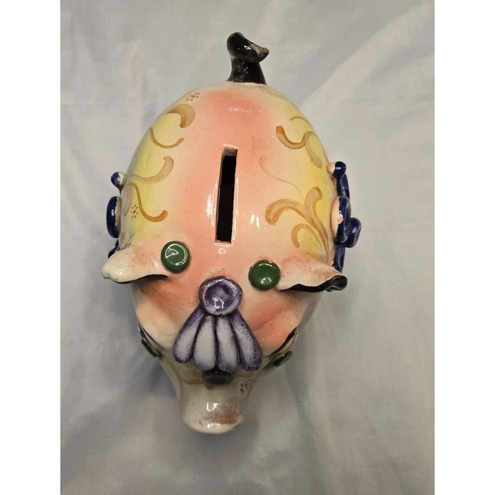 Handmade Decorative Ceramic Piggy Bank Colorful Odd‎ Unique 8